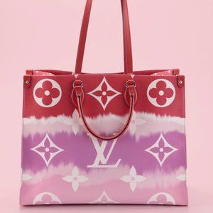 AUTH LOUIS VUITTON LIMITED EDITION GRACIE GM VELO RED EXCELLENT